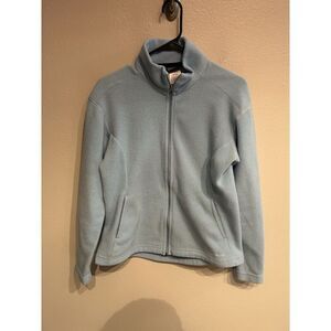 Patagonia Synchilla Women’s Medium Light Blue Baby Blue Glitter Fleece Jacket